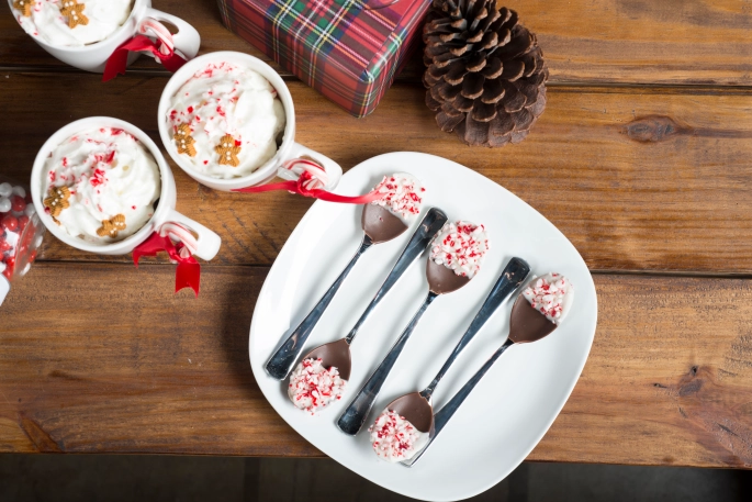 hot chocolate bar candy spoons